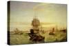 Entering Portsmouth Harbour-William Adolphus Knell-Stretched Canvas
