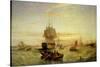 Entering Portsmouth Harbour-William Adolphus Knell-Stretched Canvas