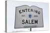 Entering Salem Road Sign, Massachusetts, Usa, 03.16.2014-Joseph Sohm-Stretched Canvas