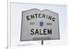 Entering Salem Road Sign, Massachusetts, Usa, 03.16.2014-Joseph Sohm-Framed Photographic Print