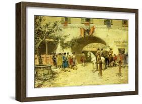 Entering the Arena-Jose Benlliure Y Gil-Framed Giclee Print