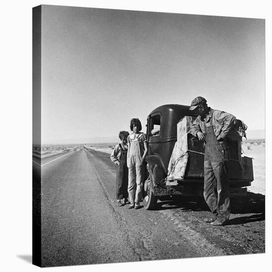 Entering the California Desert-Science Source-Stretched Canvas