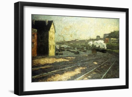 Entering the Station-Hermann Pleuer-Framed Giclee Print