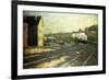 Entering the Station-Hermann Pleuer-Framed Premium Giclee Print