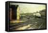 Entering the Station-Hermann Pleuer-Framed Stretched Canvas