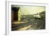 Entering the Station-Hermann Pleuer-Framed Giclee Print