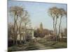 Entering the Voisins Village, 1872-Camille Pissarro-Mounted Giclee Print