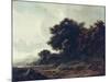 Entering Woods-Meindert Hobbema-Mounted Giclee Print