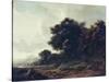 Entering Woods-Meindert Hobbema-Stretched Canvas