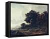 Entering Woods-Meindert Hobbema-Framed Stretched Canvas