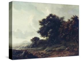 Entering Woods-Meindert Hobbema-Stretched Canvas