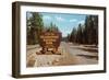 Entering Yellowstone National Park, Montana-null-Framed Art Print