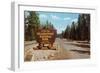 Entering Yellowstone National Park, Montana-null-Framed Art Print