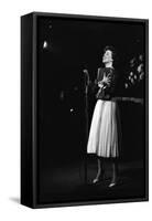 Entertainer Carol Burnett Singing a Comic Song About John Foster Dulles Who She Introduced, 1957-Yale Joel-Framed Stretched Canvas