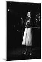 Entertainer Carol Burnett Singing a Comic Song About John Foster Dulles Who She Introduced, 1957-Yale Joel-Mounted Photographic Print