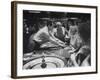 Entertainer Dean Martin Acting as Dealer at a Casino-Allan Grant-Framed Premium Photographic Print