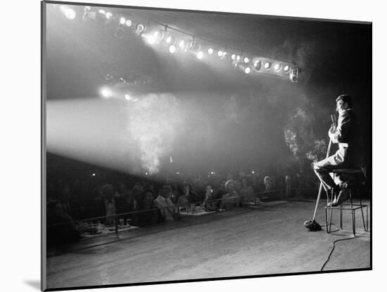 Entertainer Dean Martin on Stage-Allan Grant-Mounted Premium Photographic Print