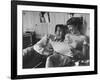 Entertainer Dean Martin Rehearsing a Scene with Actress Shirley MacLaine-Allan Grant-Framed Premium Photographic Print