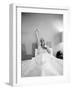 Entertainer Mae West Lifitng Barbells in Bed-Loomis Dean-Framed Photographic Print