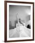 Entertainer Mae West Lifitng Barbells in Bed-Loomis Dean-Framed Photographic Print