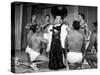 Entertainer Mae West Making Her Nightclub Debut with Loin-Clothed Dancers at Hotel Sahara-Loomis Dean-Stretched Canvas