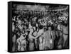 Entertainer Orson Welles Attending the Rio de Janerio Carnival Celebration-Hart Preston-Framed Stretched Canvas