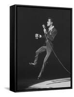 Entertainer, Sammy Davis Jr, Performing at 'share' Benefit for Mental Health-Allan Grant-Framed Stretched Canvas