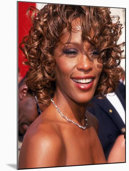 Entertainer Whitney Houston at 50th Annual Grammy Awards-Mirek Towski-Mounted Premium Photographic Print