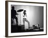 Entertainers Cher and Sonny Bono Singing on TV Program "Shindig."-Bill Ray-Framed Premium Photographic Print