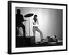 Entertainers Cher and Sonny Bono Singing on TV Program "Shindig."-Bill Ray-Framed Premium Photographic Print