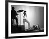 Entertainers Cher and Sonny Bono Singing on TV Program "Shindig."-Bill Ray-Framed Premium Photographic Print