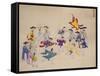 Entertainers Dancing-Kim Junkeun-Framed Stretched Canvas