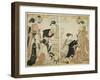 Entertainers of Nakazu, C.1784-Torii Kiyonaga-Framed Giclee Print