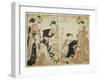 Entertainers of Nakazu, C.1784-Torii Kiyonaga-Framed Giclee Print