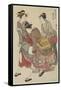 Entertainers of Tachibana-Cho, 1782-Torii Kiyonaga-Framed Stretched Canvas