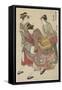 Entertainers of Tachibana-Cho, 1782-Torii Kiyonaga-Framed Stretched Canvas