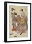 Entertainers of Tachibana-Cho, 1782-Torii Kiyonaga-Framed Giclee Print