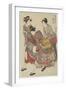 Entertainers of Tachibana-Cho, 1782-Torii Kiyonaga-Framed Giclee Print