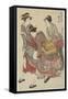 Entertainers of Tachibana-Cho, 1782-Torii Kiyonaga-Framed Stretched Canvas