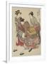 Entertainers of Tachibana-Cho, 1782-Torii Kiyonaga-Framed Giclee Print