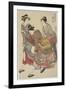 Entertainers of Tachibana-Cho, 1782-Torii Kiyonaga-Framed Giclee Print