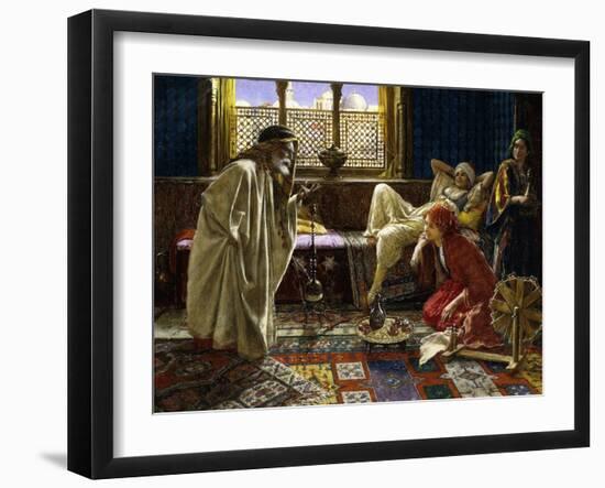 Entertaining the Harem-Daniel Israel-Framed Giclee Print