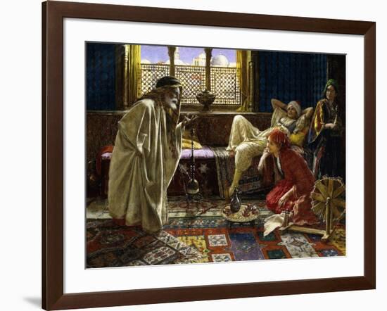 Entertaining the Harem-Daniel Israel-Framed Giclee Print