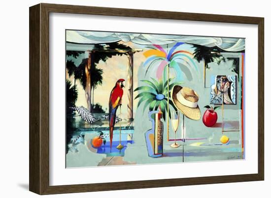 Entertaining the Recluse in the Circus of Dreams (Barbados)-Andrew Hewkin-Framed Giclee Print