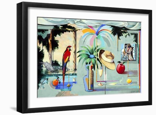 Entertaining the Recluse in the Circus of Dreams (Barbados)-Andrew Hewkin-Framed Giclee Print