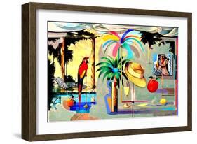 Entertaining the Recluse in the Circus of Dreams-Andrew Hewkin-Framed Giclee Print