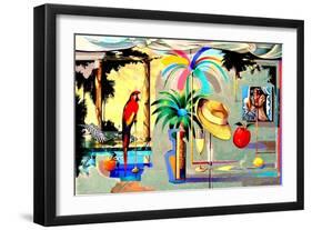 Entertaining the Recluse in the Circus of Dreams-Andrew Hewkin-Framed Giclee Print