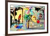 Entertaining the Recluse in the Circus of Dreams-Andrew Hewkin-Framed Giclee Print