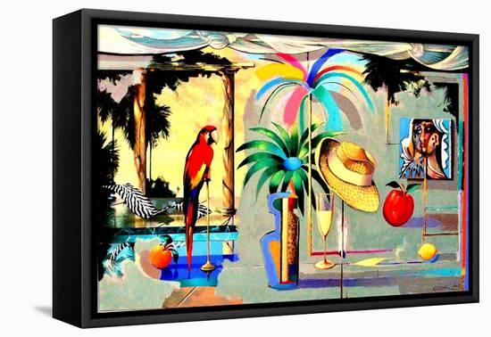 Entertaining the Recluse in the Circus of Dreams-Andrew Hewkin-Framed Stretched Canvas