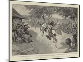 Entertaining Visitors in Matabeleland, a Native Dance at Buluwayo-null-Mounted Giclee Print